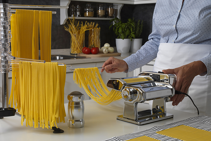 maquina de pasta Marcato extra ancha con motor